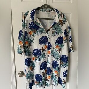 LIKE NEW - Hawaiian Shirt Beach Coverup